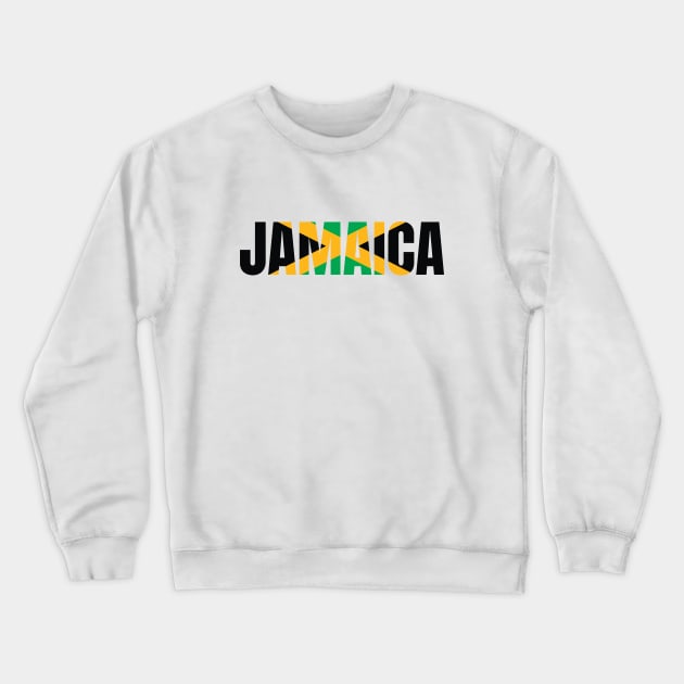 Jamaica Flag Tee: Show Your Love for Jamaica! Crewneck Sweatshirt by onscreengraphics